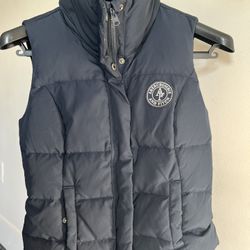 A&at Down Puffer Navy Vest