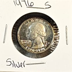 #629 silver bicentennial quarter coin