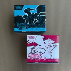 Pokemon TCG White Flare and Black Bolt Pokemon Center Elite Trainer Box