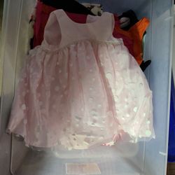 Baby Girl Easter Pink Dress 6m