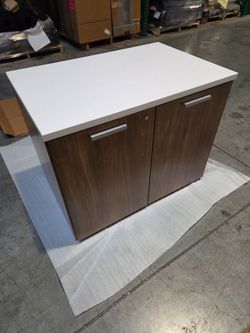 National Office Furniture "Renegade" Series Mobile Pedestal or Low Storage Unit Credenza