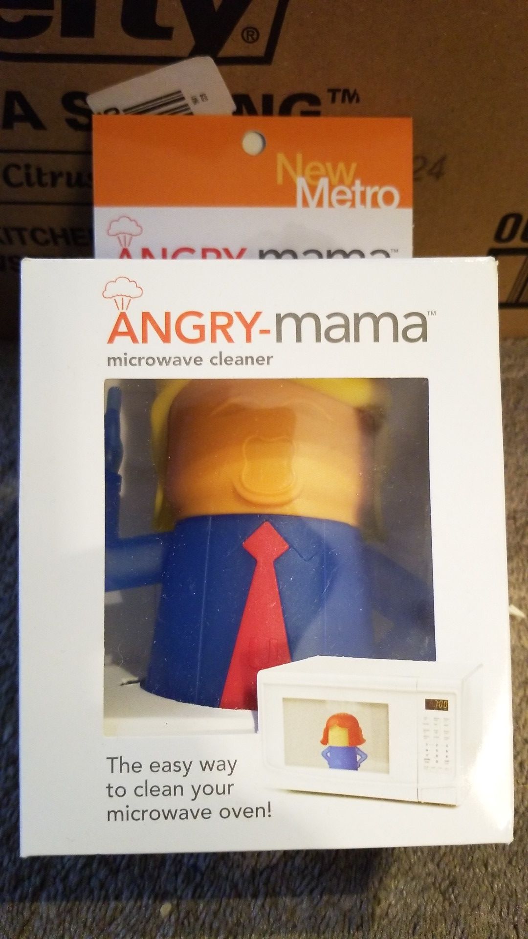 New Metro Angry Mama MICROWAVE cleaner -Donald Trump
