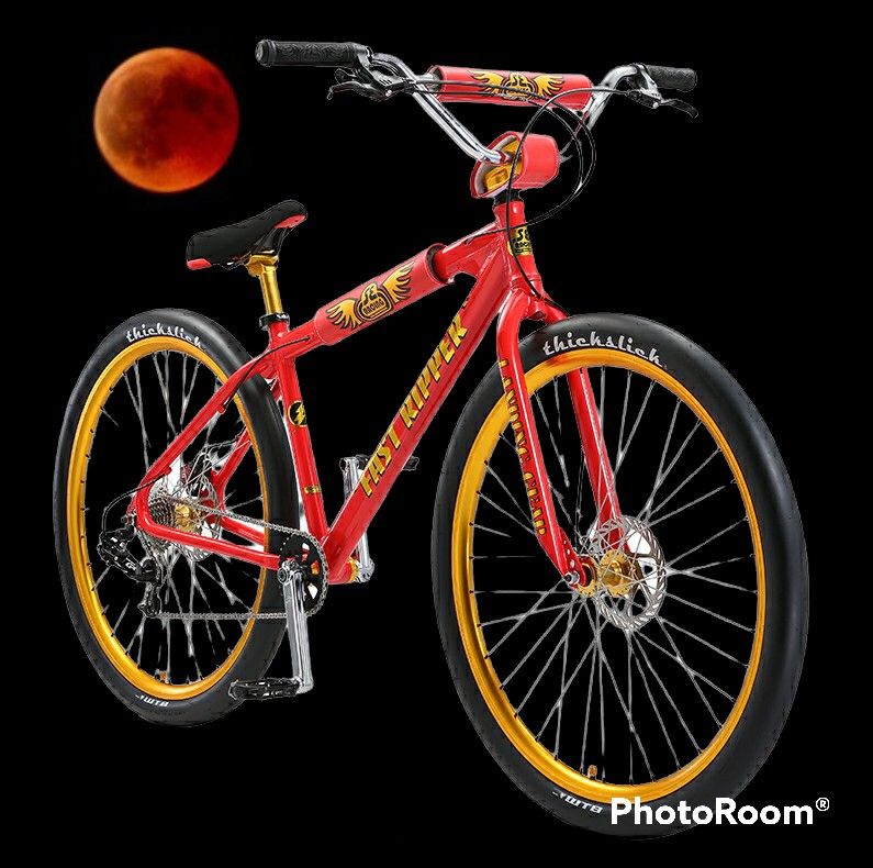 Se Bikes Fast Ripper 29in Bmx Sparkle Red and Gold Anodized