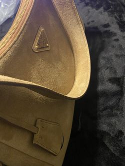 Prada Aimée medium suede shoulder bag