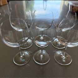 New Vintage Tiffany & Co. 6 Wine Glasses