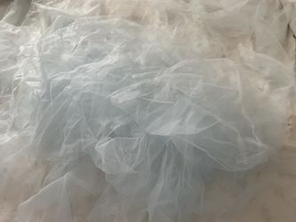 29 pieces different sizes of beautiful baby blue tulle for art crafts project