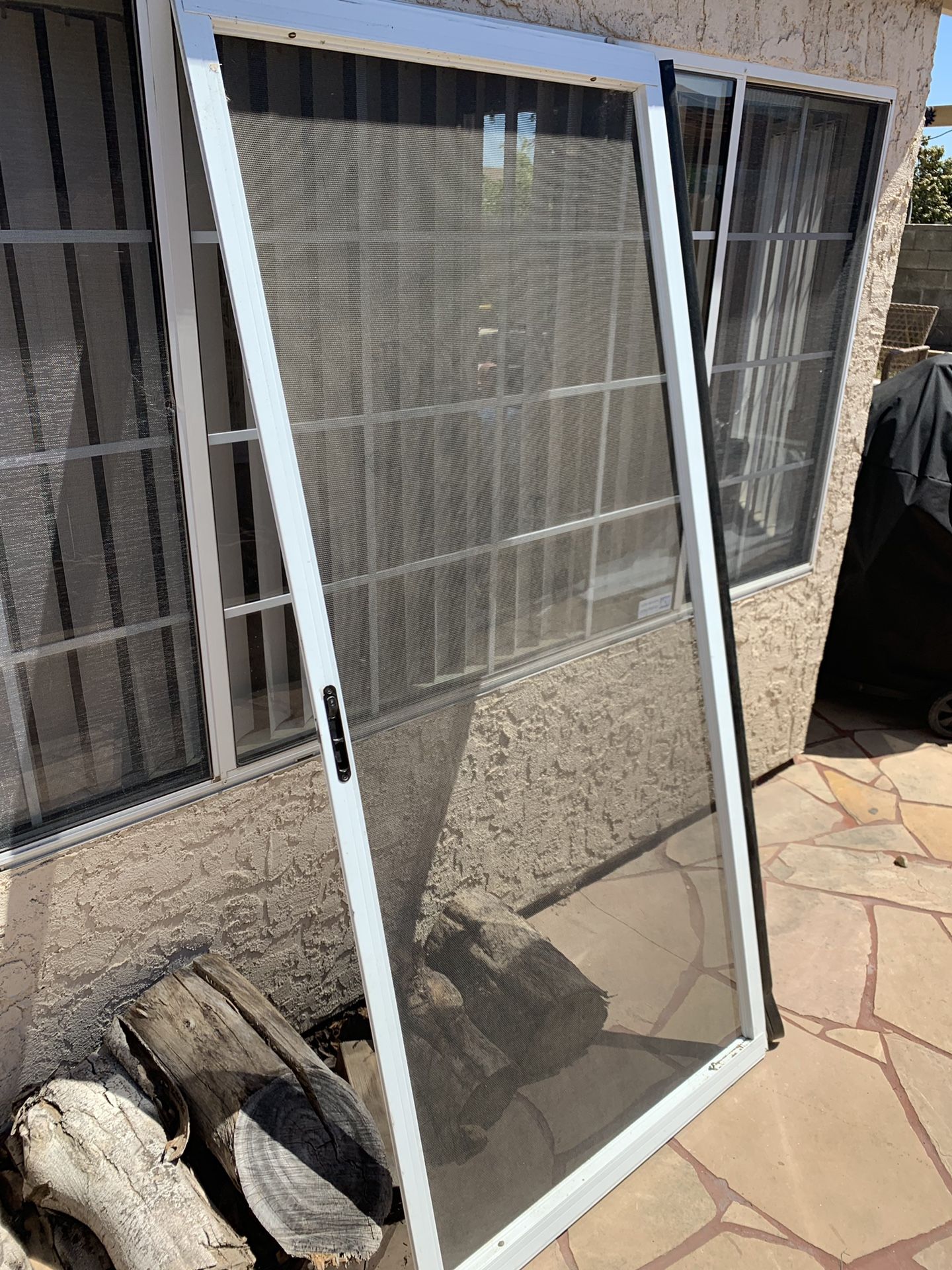 Sliding patio doors and dog proof screen door for Sale in Riverside, CA OfferUp