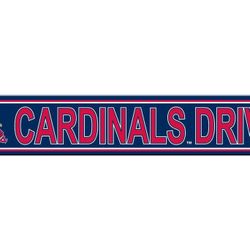 St Louis Cardinals Plastic Street Sign