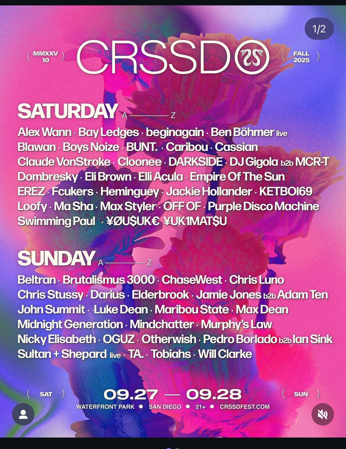 CRSSD 2 Day Pass