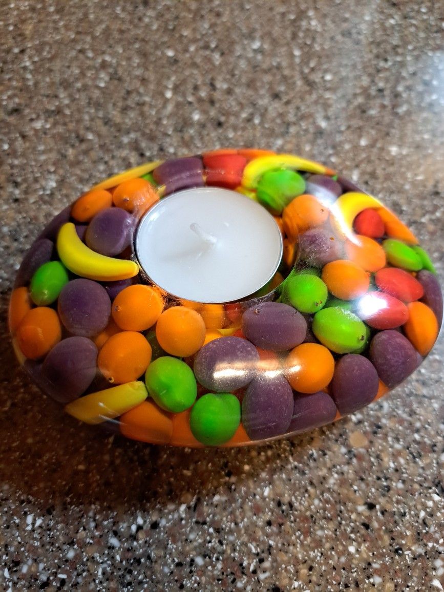 "Runts In Resin" Tea Light Candle Holder 