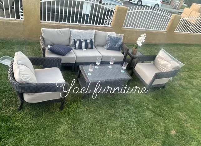Patio Outdoor Furniture Set Sunbrella Fabric 