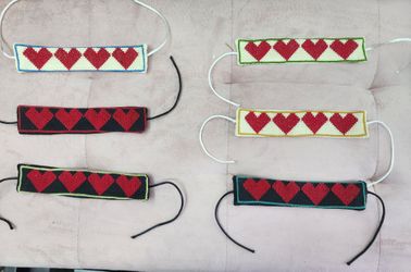 6 X Embroidered Palestinian bracelets