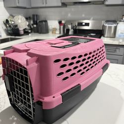 Pink And Black Carrier Crate 