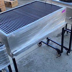 Asador Nuevo De Carbon/ New Charcoal Bbq Grills/ 20x36 Taco Carts