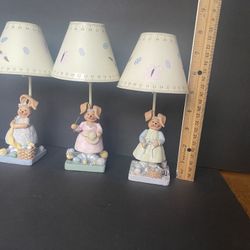 Easter Bunny  Votives  Set Of 3 By Cottontale new