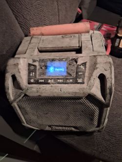 Blue tooth speaker and charger with three 18 vlt lithium batteries