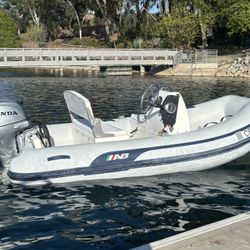 2018 AB 10’ RIB Inflatable Boat 20 HP Honda Turnkey Ready To Go