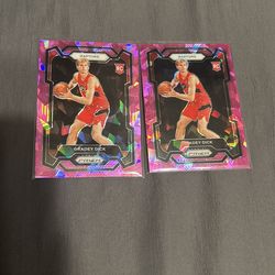 2023-24 Panini Prizm #134 Gradey Dick Pink Ice Prizm RC