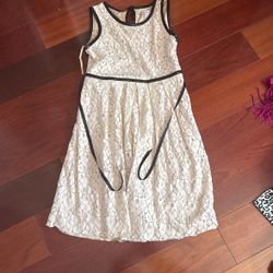 white Floral Kids Dress