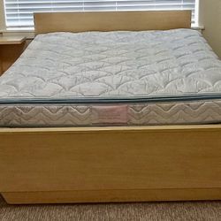 Vintage Mid-Century Modern Bed Frame 