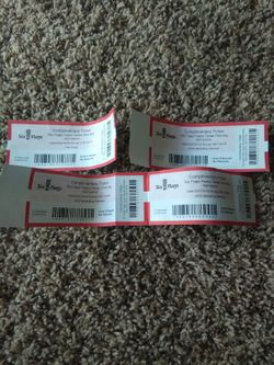 2 tickets for six flags