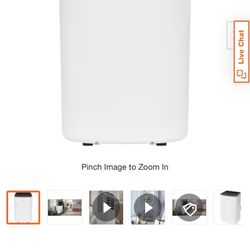 Frigidaire FHPC102AC1 portable 8,000 (DOE) BTU Portable Air Conditioner Cools 350 sq. ft. with Remote Control in White