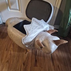 Dino Tryceratops Fabric Stool Otaman Storage 