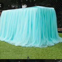 2 Table skirts used once