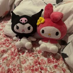 Kuromi and My Melody Plush Set