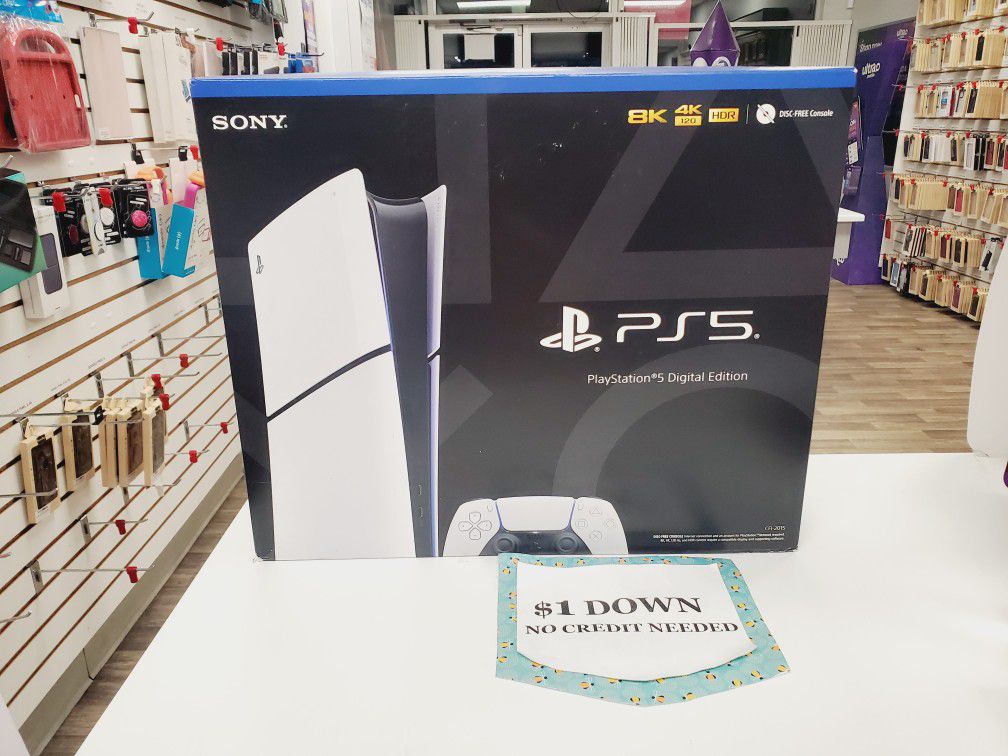 Sony Playstation 5 PS5 Slim  - 90 DAY WARRANTY - $1 DOWN - NO CREDIT NEEDED 