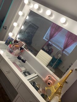 White vanity