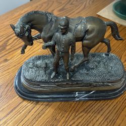 Horse Statue Brass