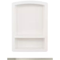 Swan Recessed Solid Surface Soap Dish in White
