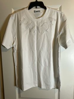 Prada Embroidered Logo T-Shirt
