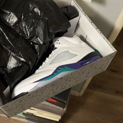 Grape Jordan 5 New Size 14