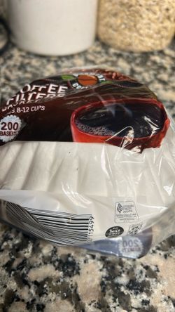 White Basket Coffee Filters - 200-count