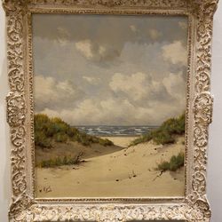 “Sand Dunes” Framed Painting By V. Eyk 