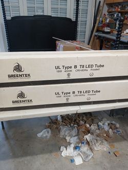 48" Led Bulbs T-8. Type B.