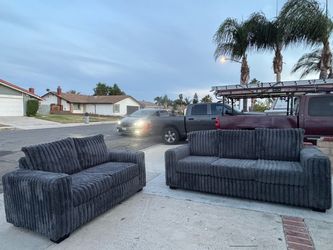 Gray couches