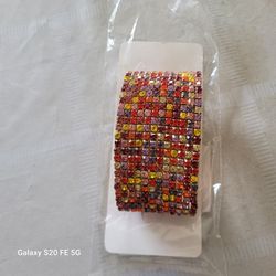 Multi Color Rhinestone Bracelet 