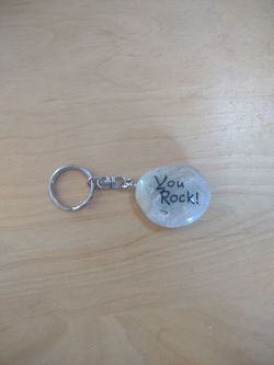 You rock stone keychain