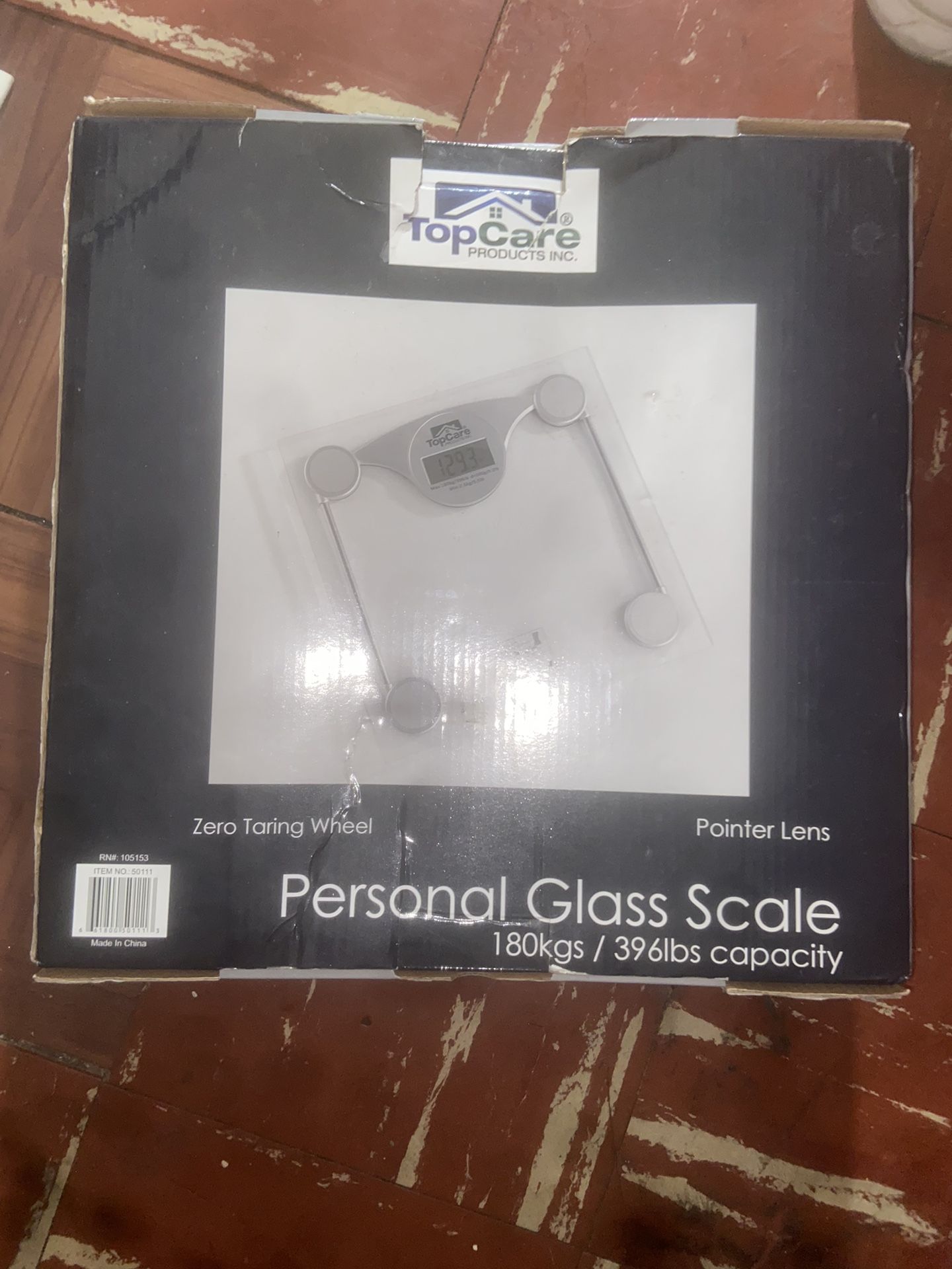 Top Care Personal Glass Scale 