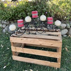 Metal Candle Holder Candelabra Pillar Candle Holder 