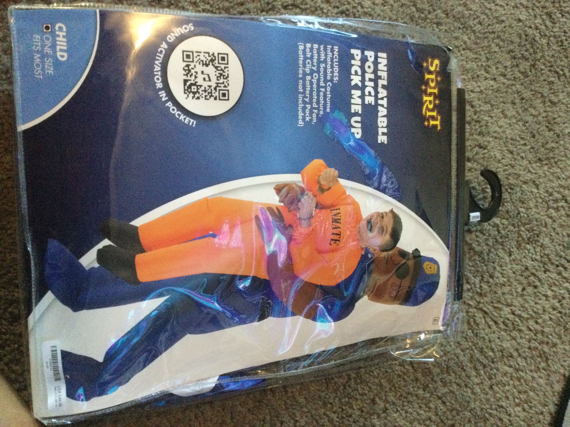 Inflatable Police Pick Me Up Costume 