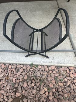 Folding Metal Firewood Log Holder – $10
