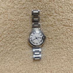 Women's watch Swiss watch 33mm silver dial stainless steel case stainless steel strap