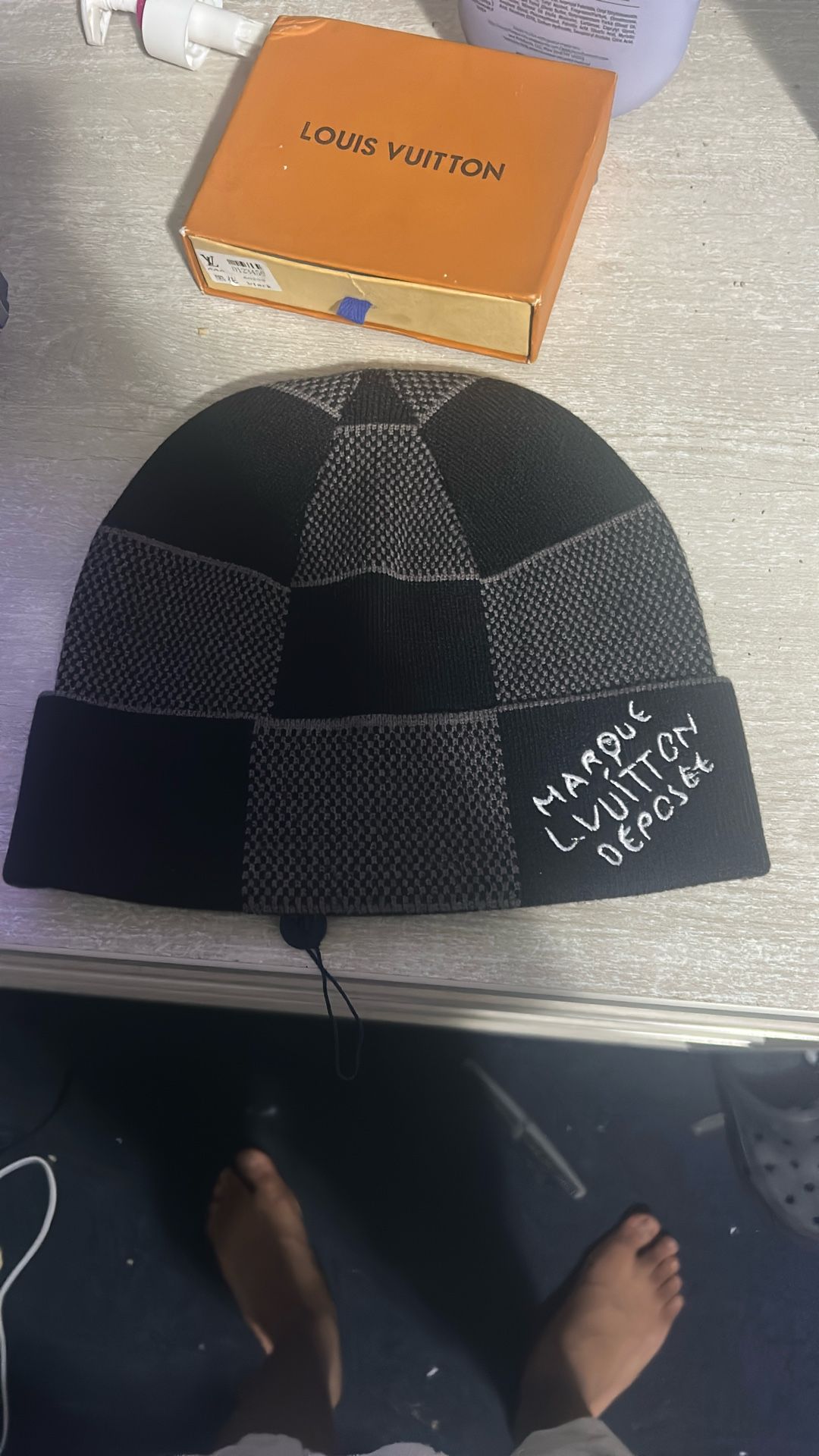 LOUIS VUITTON Damier Heritage Brand New Beanie For Sale