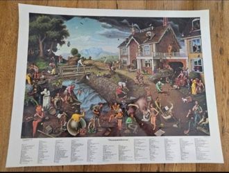 Proverbidioms, "Proverbidioms 1" word find poster.