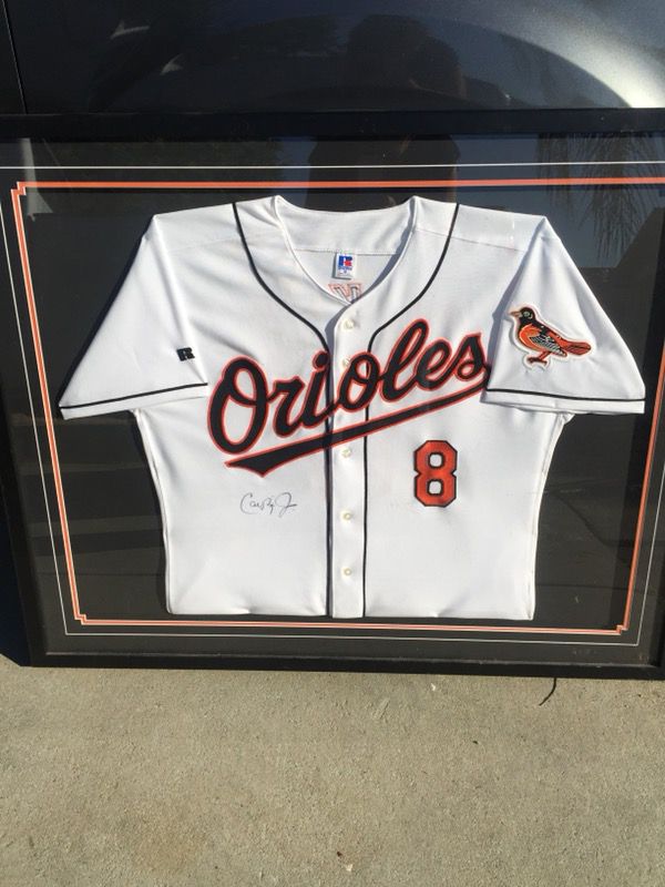 Cal Ripken jr signed jersey in displayed case for Sale in San Jose