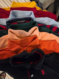 Polo shirts (7) total, size 8